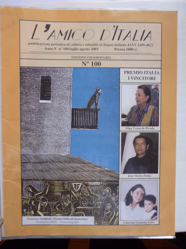 La rivista L’Amico d’Italia, luglio-agosto 2003