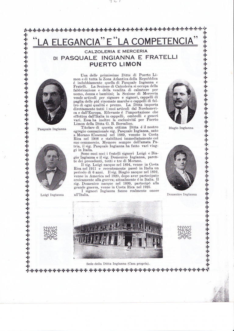 Annunci commerciali italiani a San Josè