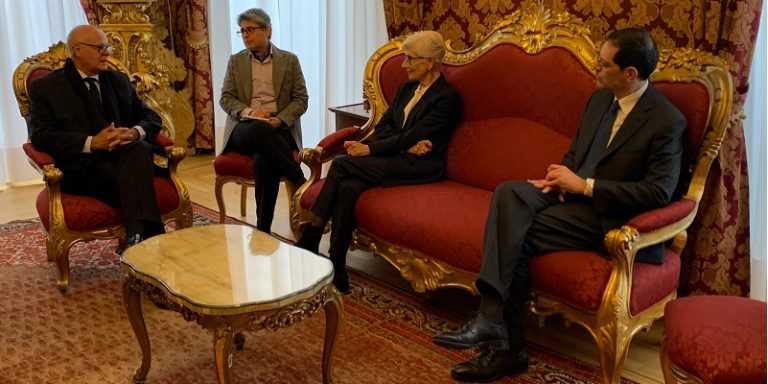 Il Presidente della Corte costituzionale del Costa Rica, Fernando Castillo Víquez, incontra a Roma la Presidente della Corte Costituzionale italiana, Silvana Sciarra (20 marzo 2023)